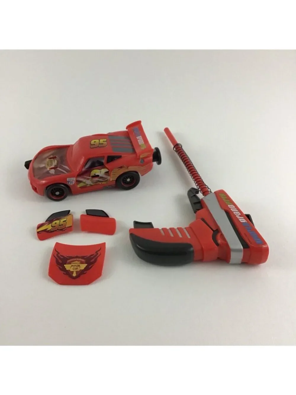 Disney Pixar Cars World Grand Prix Racers McQueen Launcher Pop Off Doors Hood